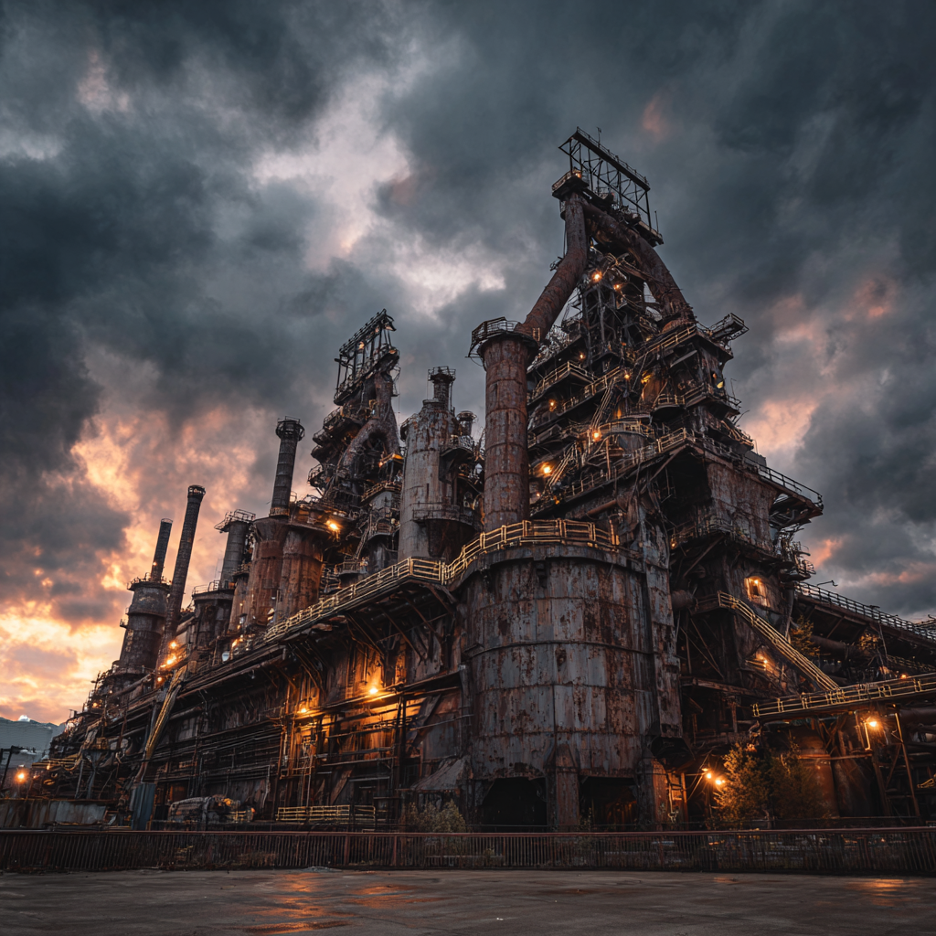 Steel Mill Complex Exterior